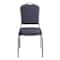 National Public Seating Deluxe Fabric Upholstered Stack Chair, Midnight Blue 9354-SV - alternate 2